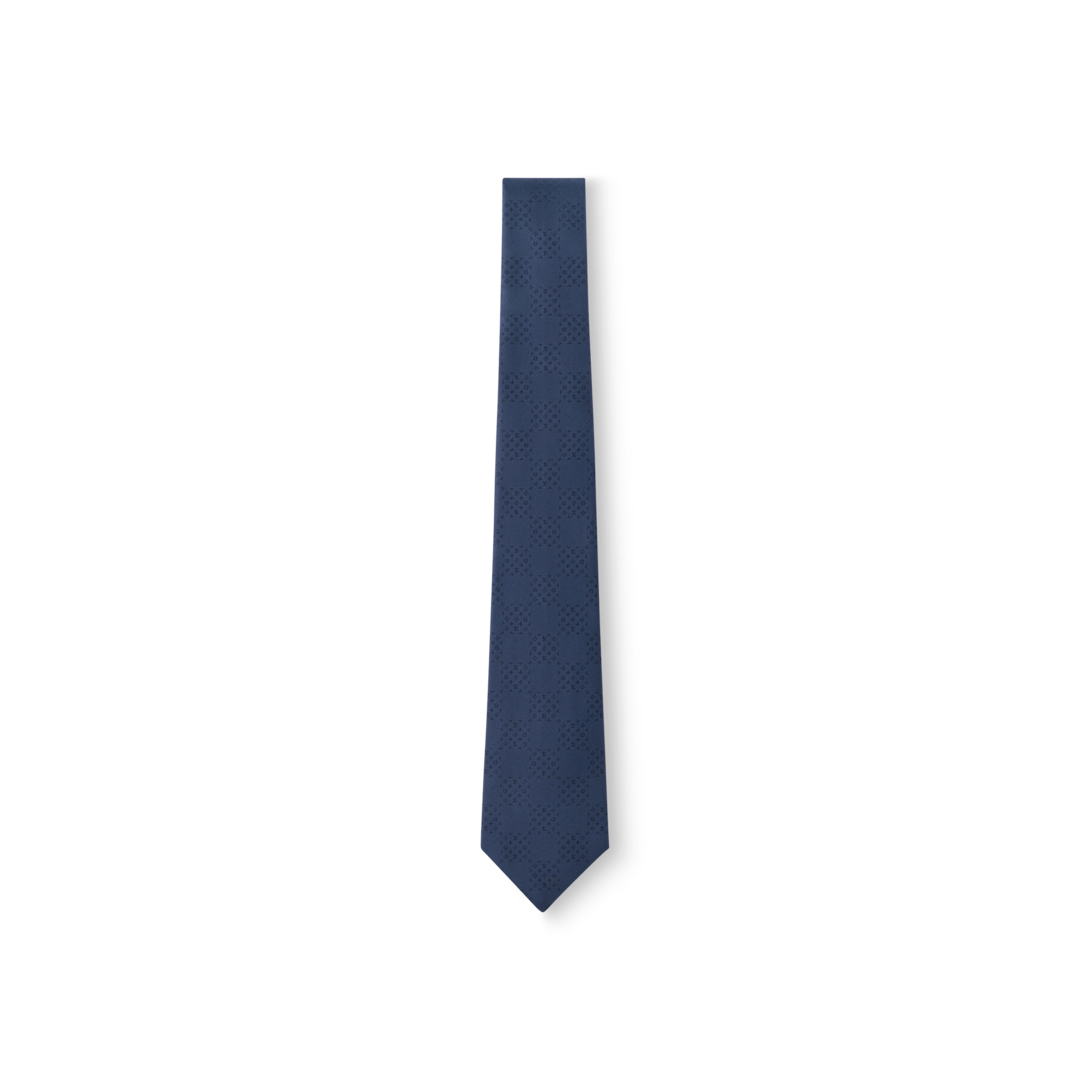 新品 ルイヴィトン ネクタイ SILK MONOGRAM DAMIER NAVY Monogram Damier Tie S00 - Accessories | LOUIS VUITTON